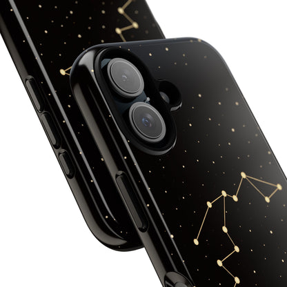 Aquarius Zodiac Constellation Phone Case – Luxe Gold Celestial Cover