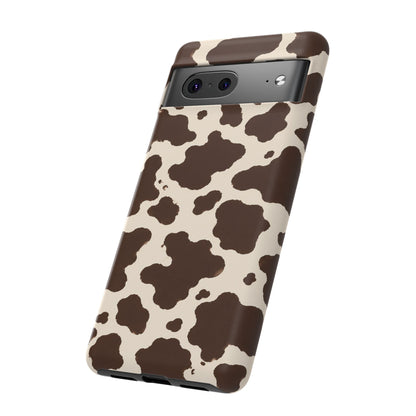 Western Cow Print Tough Phone Case for iPhone Samsung Galaxy Pixel