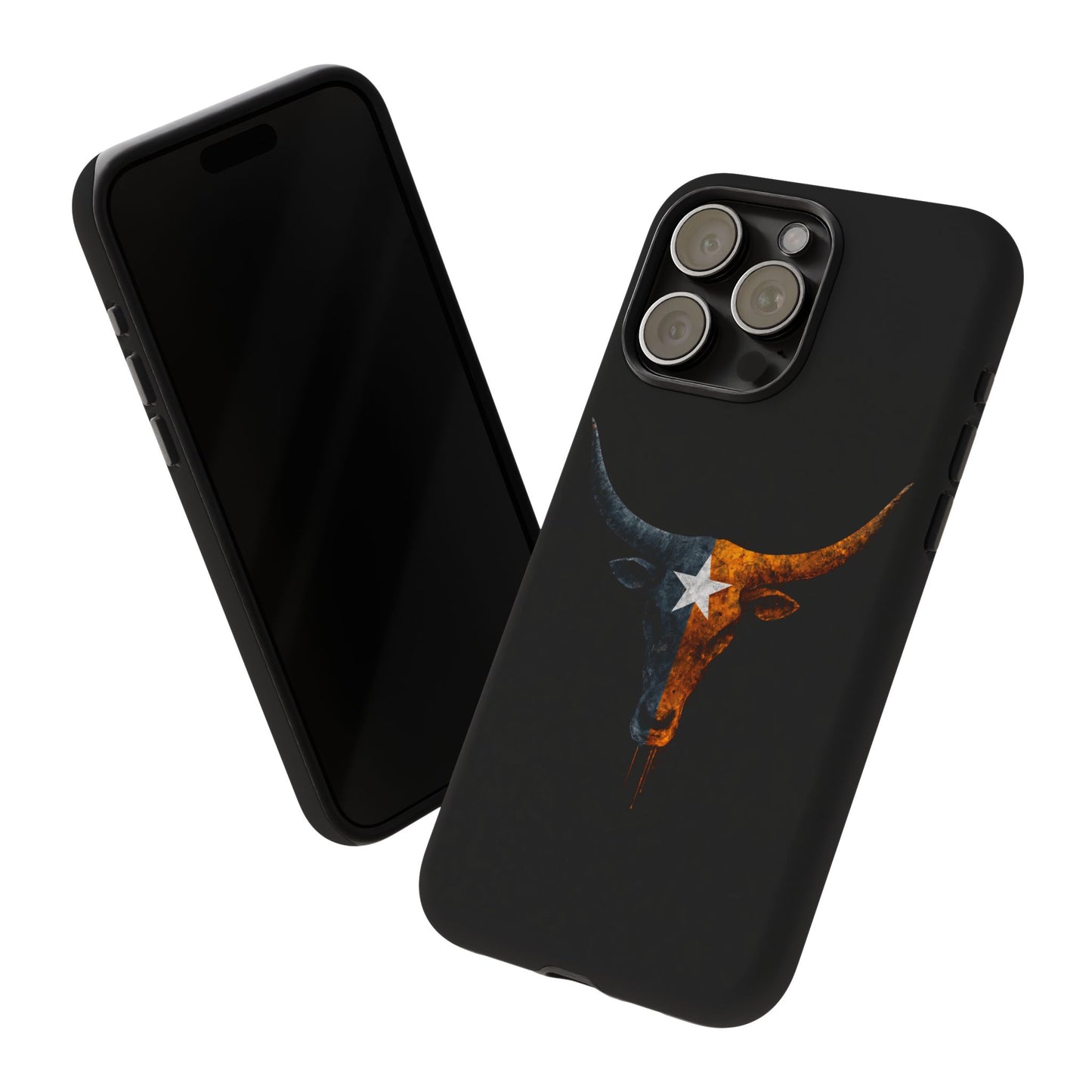 Texas Longhorn Skull Phone Case Western Cowboy Bull iPhone Samsung Cover