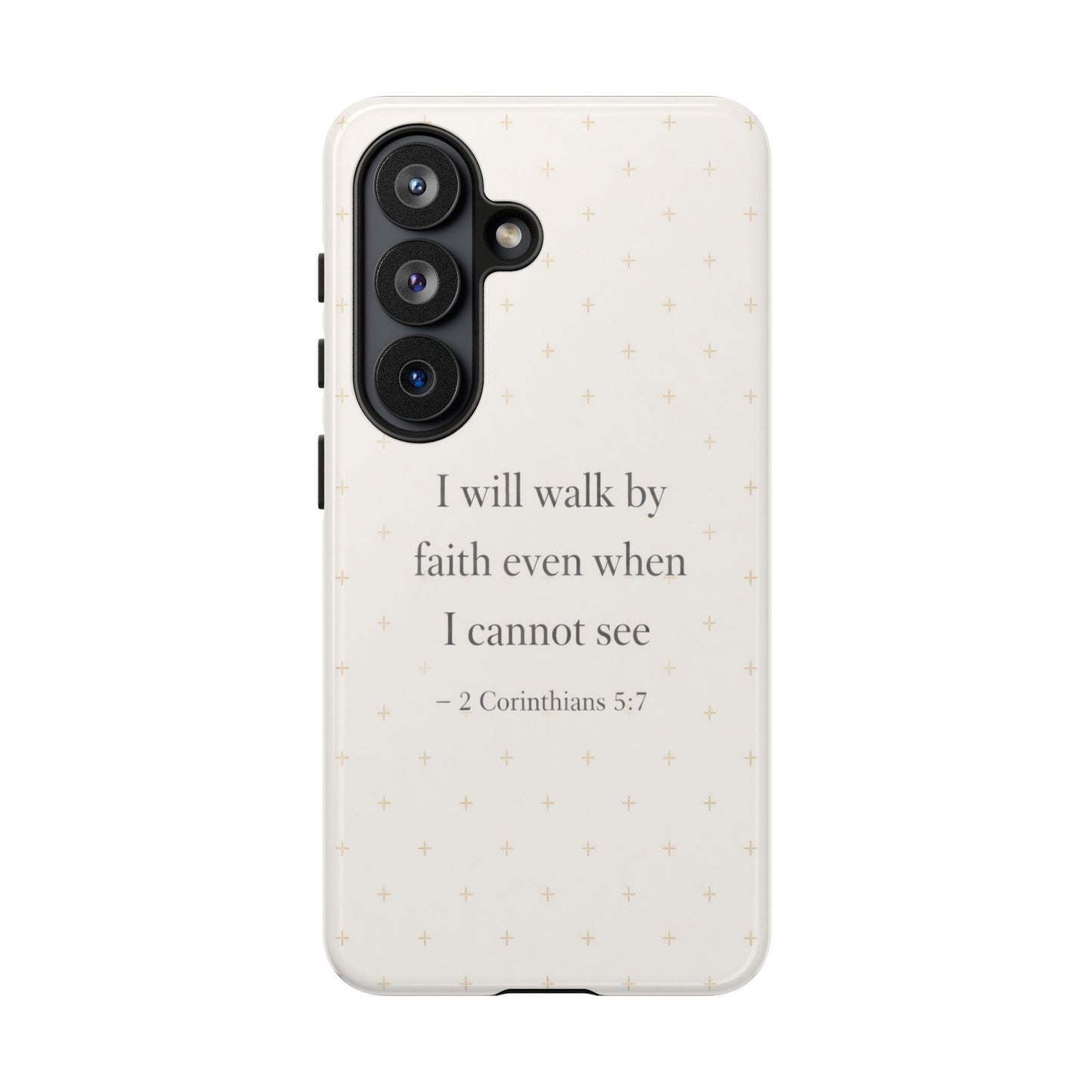 Walk by Faith Phone Case 2 Corinthians 5:7 Christian Bible Cover