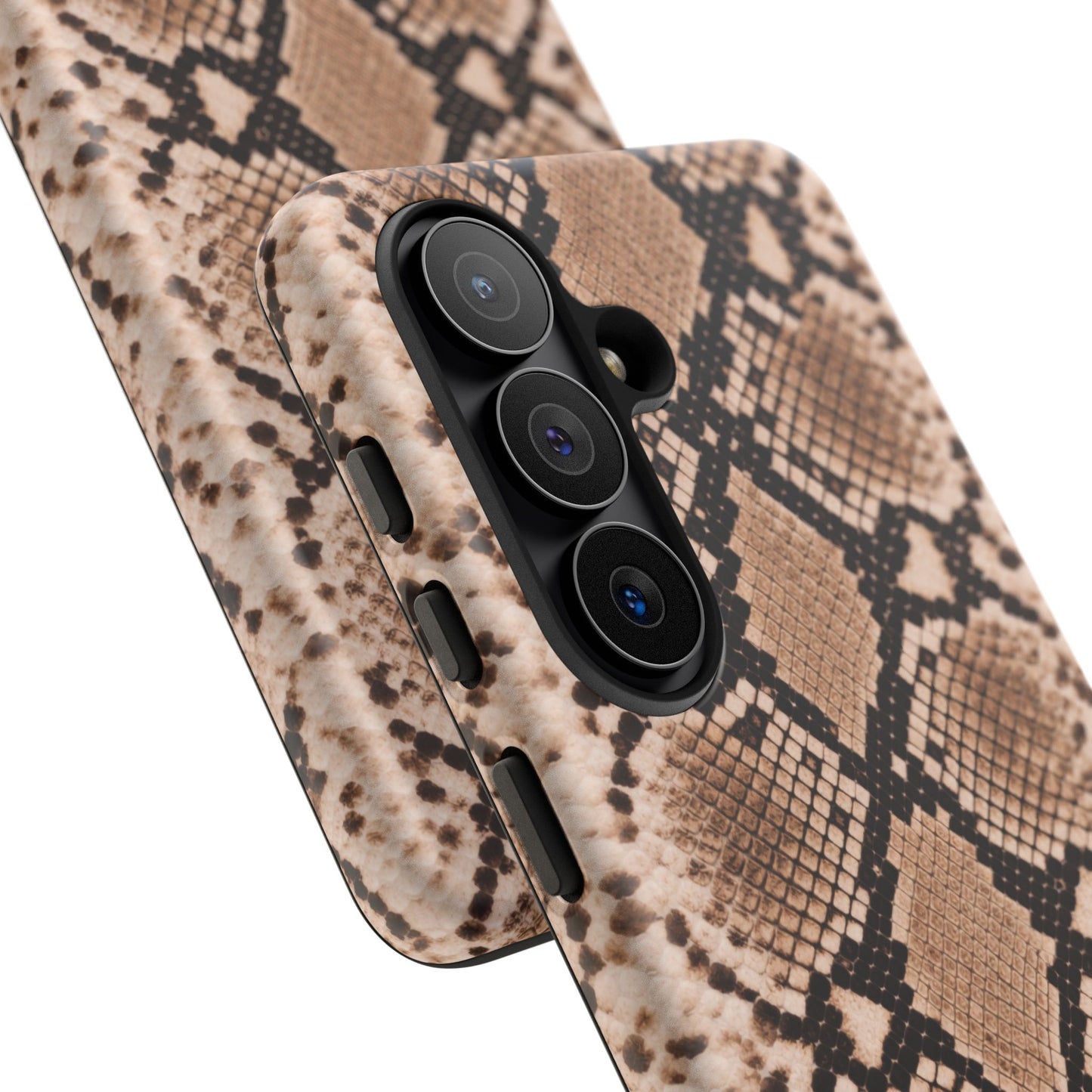 Snake Print Phone Case – Brown Python Pattern Slim Protective Cover for Iphone, Samsung Galaxy and Pixel