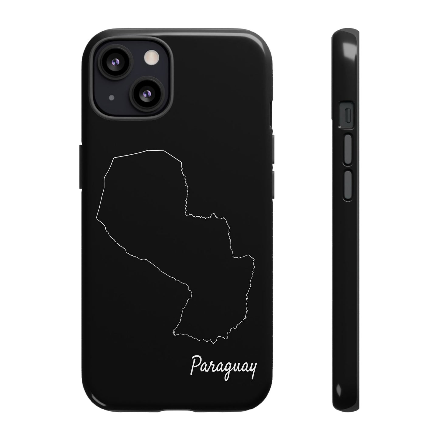Paraguay Outline Phone Case – Minimal Country Map Tough Case (iPhone, Samsung, Pixel)