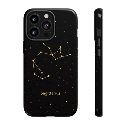 Sagittarius Zodiac Constellation Phone Case – Luxe Gold Celestial Cover