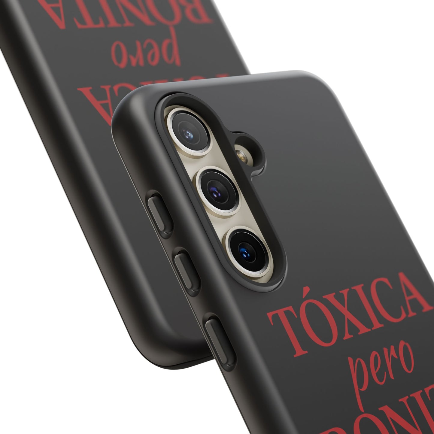 Toxica Pero Bonita Phone Case, Latina Quote Case, Red Lips Aesthetic, Spanish Saying Case, Trendy Tough Cover
