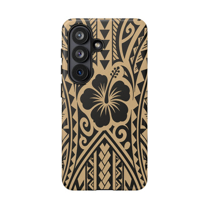 Polynesian Tribal Hawaiin Hibiscus Phone Case for iPhone Samsung Galaxy