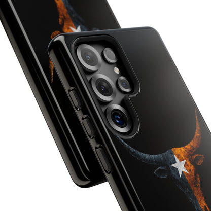 Texas Longhorn Skull Phone Case Western Cowboy Bull iPhone Samsung Cover