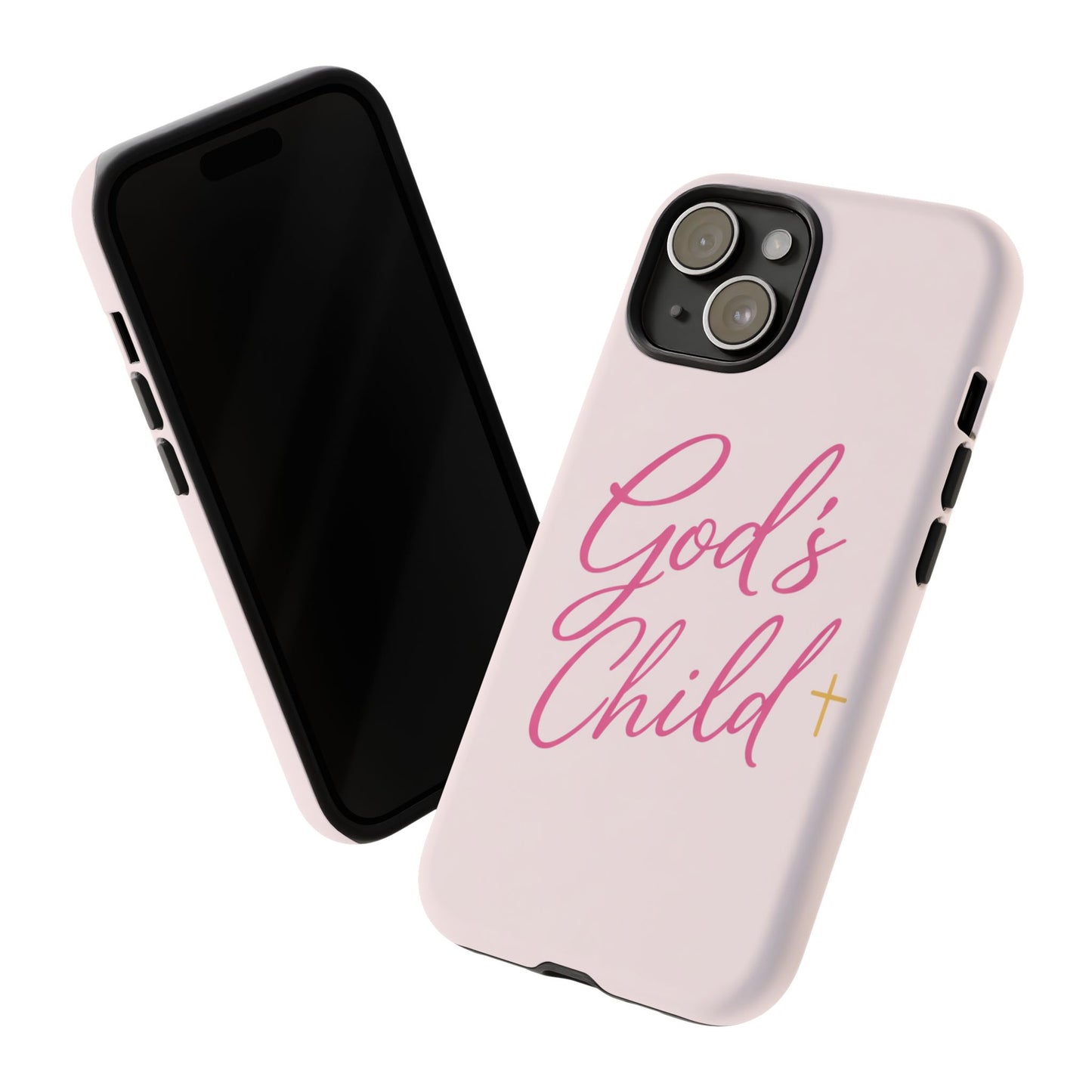 Gods Child Phone Case Christian Pink Aesthetic Tough iPhone Case