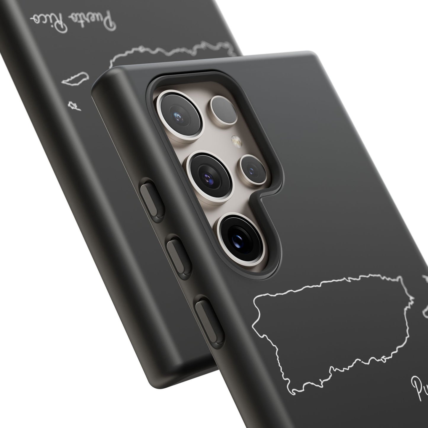 Puerto Rico Outline Phone Case – Minimal Country Map Tough Case (iPhone, Samsung, Pixel)