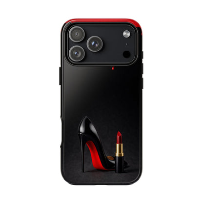 Dark Feminine Red Drip Phone Case – Gothic Glam Tough Cover