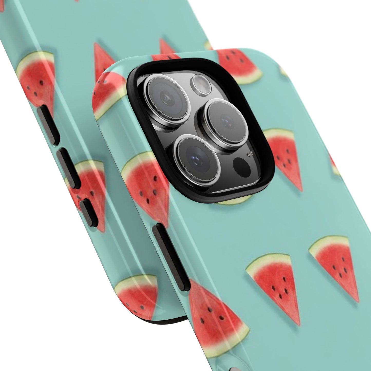 Watermelon Phone Case – Pastel Blue Summer Fruit Tough Case (iPhone, Samsung, Pixel)