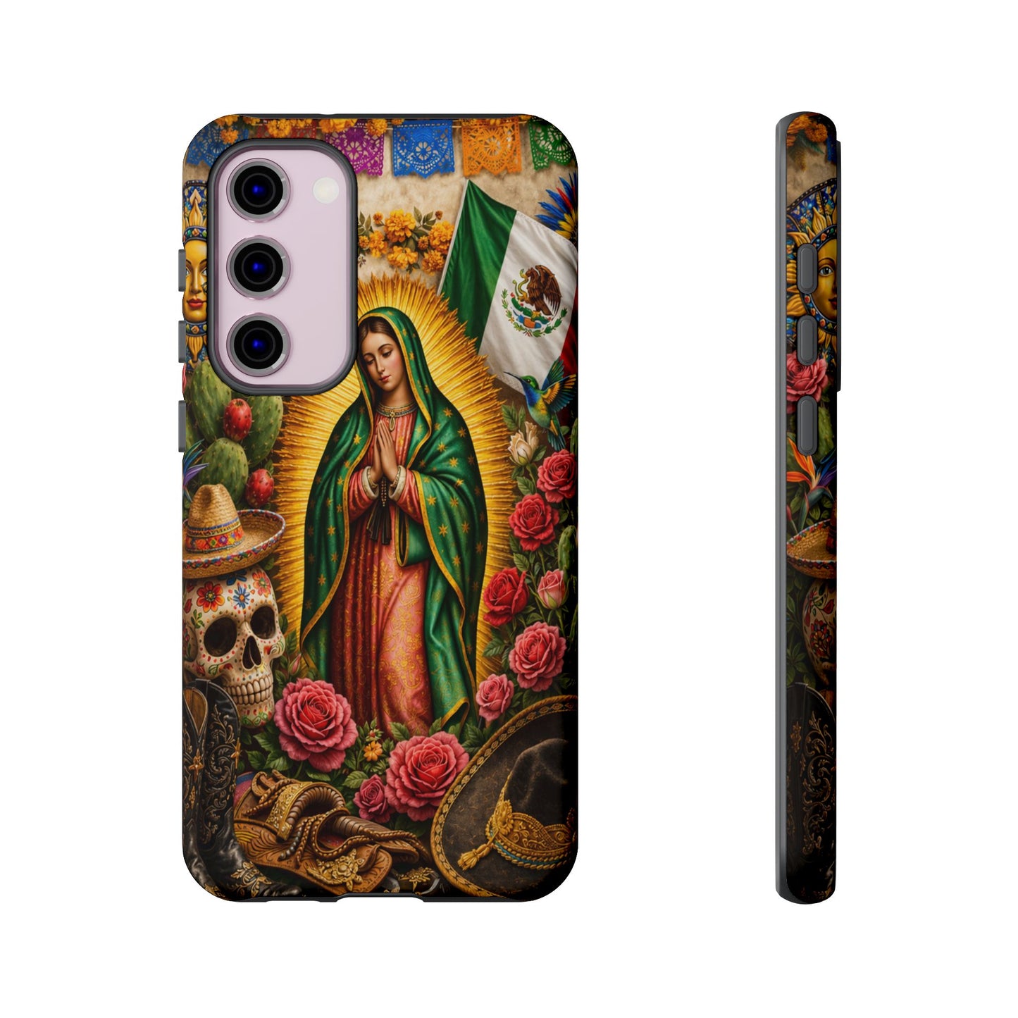 Virgen de Guadalupe Phone Case Mexican Floral iPhone Samsung Pixel Case