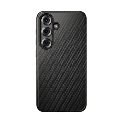 Carbon Fiber Inspired Phone Case – Rugged Slim Protective Tech Case for iPhone & Samsung