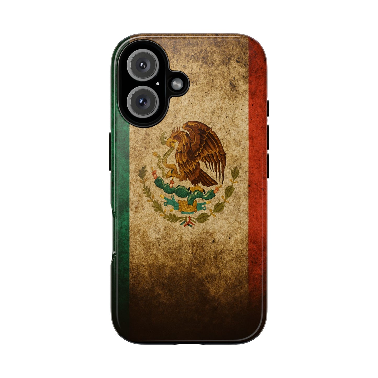 Vintage Mexico Flag Phone Case – Mexican Pride Grunge Flag Aesthetic Tough Case
