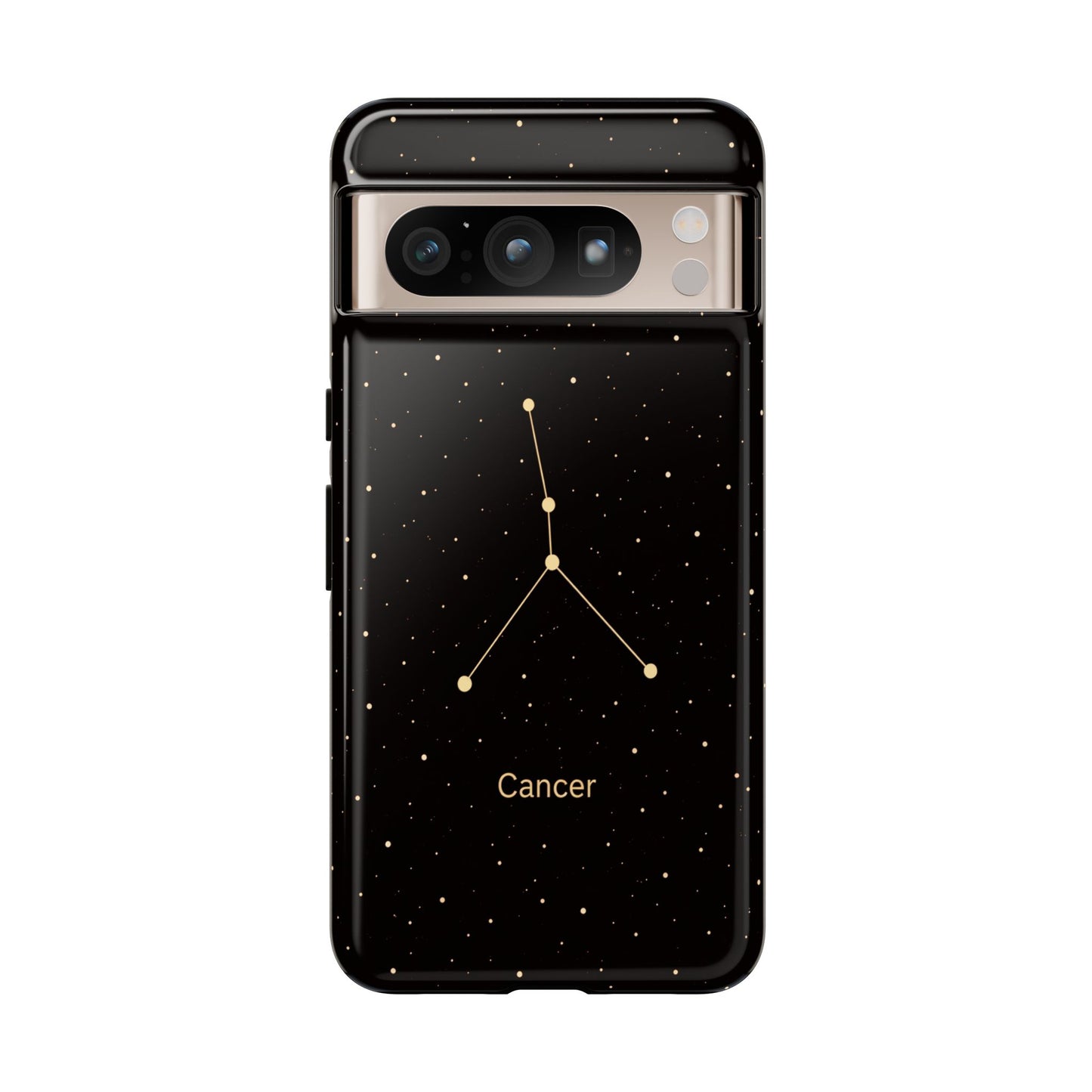 Cancer Zodiac Constellation Phone Case – Luxe Gold Celestial Cover
