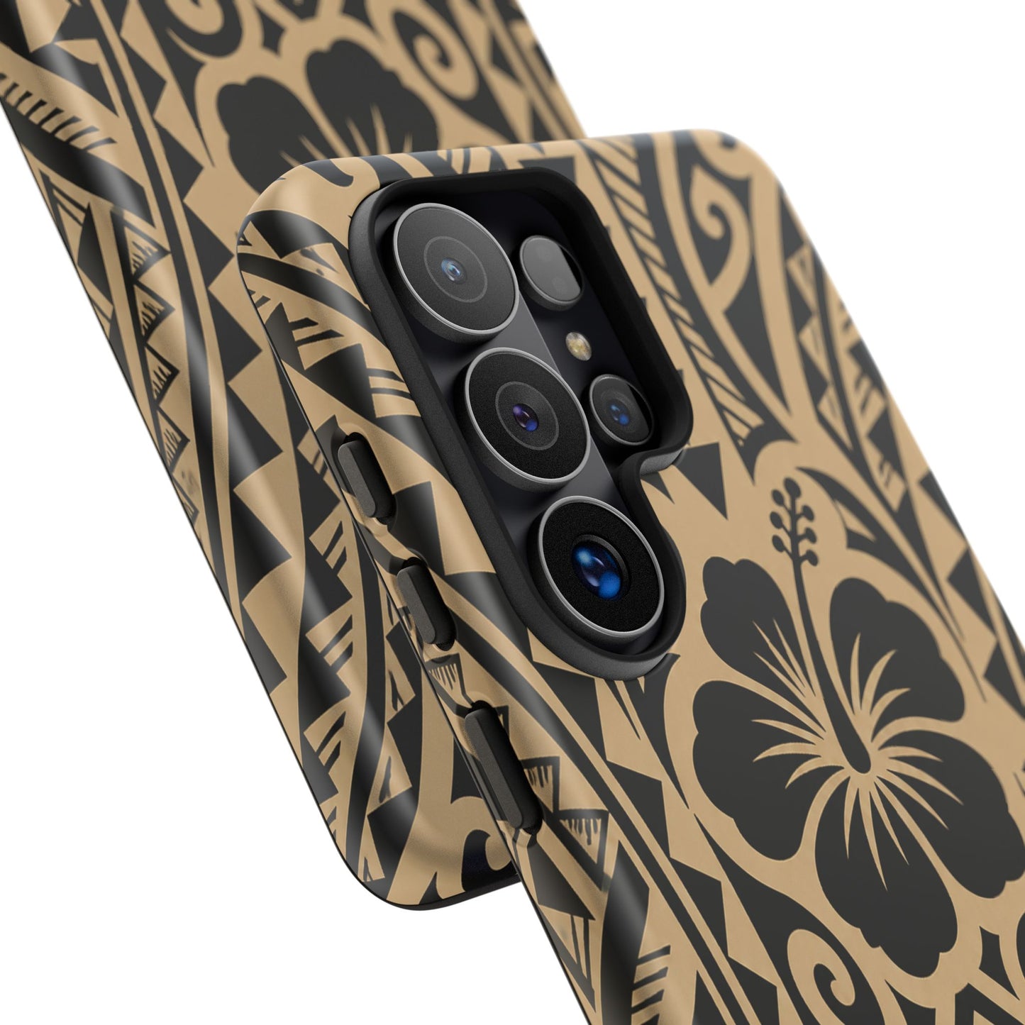 Polynesian Tribal Hawaiin Hibiscus Phone Case for iPhone Samsung Galaxy