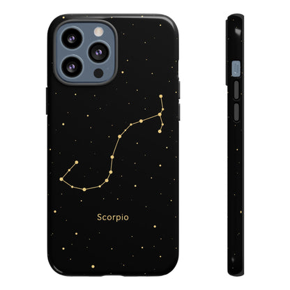 Scorpio Zodiac Constellation Phone Case – Luxe Gold Celestial Cover