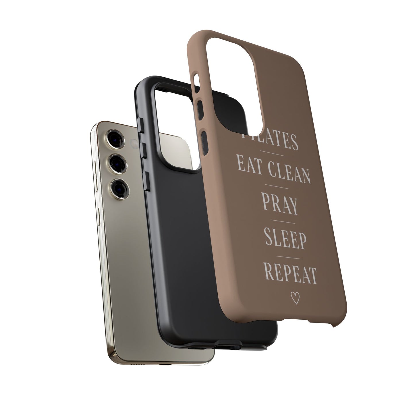 Pilates Phone Case | Eat Clean Pray Sleep Repeat Aesthetic | Wellness Girl Gift
