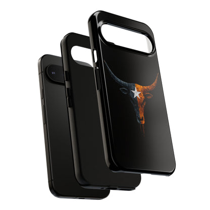 Texas Longhorn Skull Phone Case Western Cowboy Bull iPhone Samsung Cover