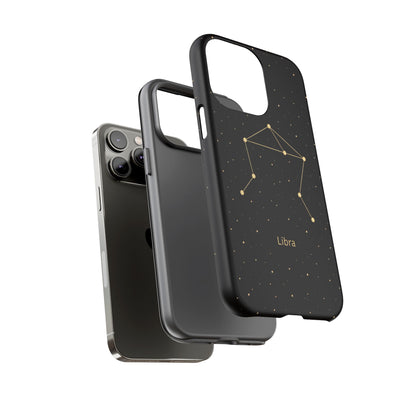 Libra Zodiac Constellation Phone Case – Luxe Gold Celestial Cover
