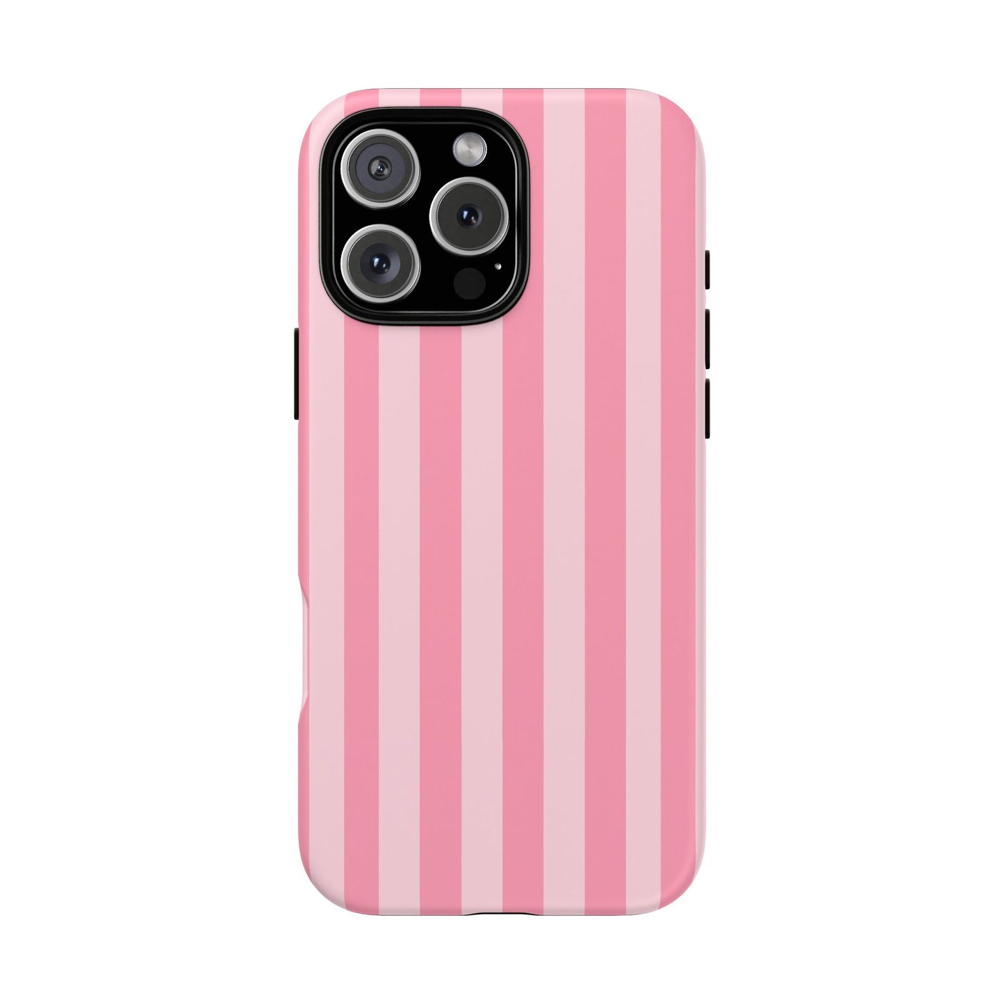 Pink Stripe Phone Case – Pastel Coquette Aesthetic Tough Protective Case