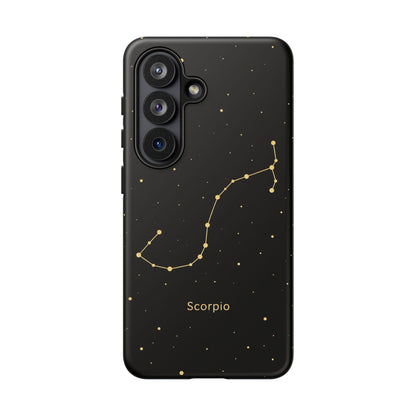 Scorpio Zodiac Constellation Phone Case – Luxe Gold Celestial Cover