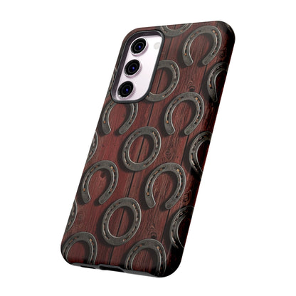 Rustic Horseshoe Western Phone Case – Cowboy Country Ranch Tough Case