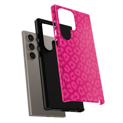 Hot Pink Leopard Phone Case – Bold Coquette Aesthetic Tough Case