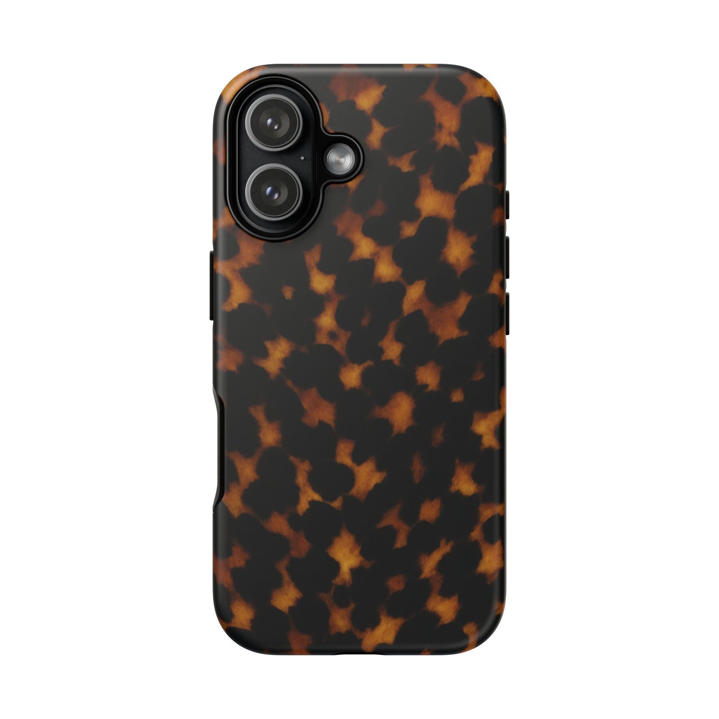 Tortoiseshell Pattern Tough Phone Case | Classic Leopard-Style Protective Cover