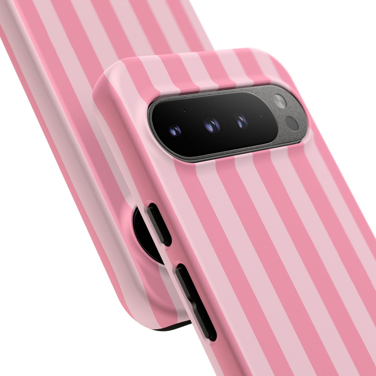 Pink Stripe Phone Case – Pastel Coquette Aesthetic Tough Protective Case