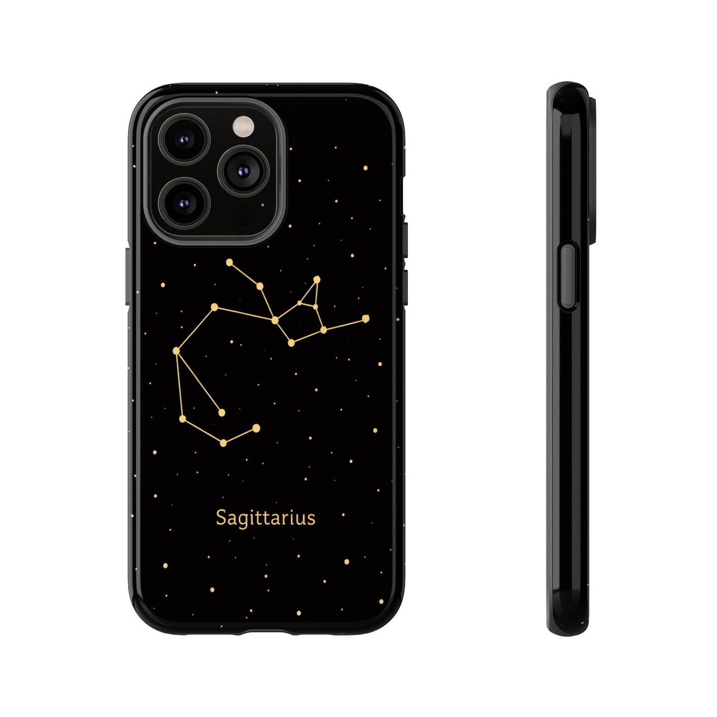 Sagittarius Zodiac Constellation Phone Case – Luxe Gold Celestial Cover