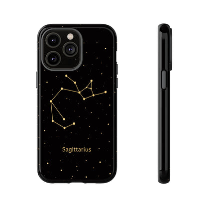 Sagittarius Zodiac Constellation Phone Case – Luxe Gold Celestial Cover