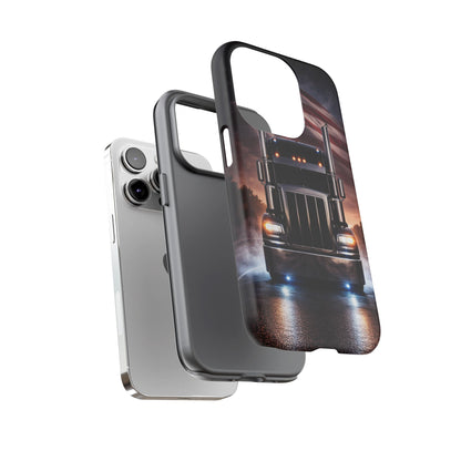 Semi Truck Phone Case American Flag Big Rig Trucker Gift iPhone Samsung