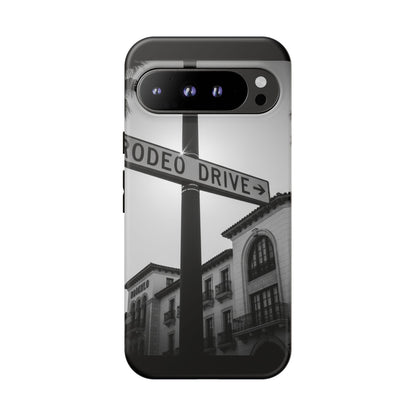 Rodeo Drive Phone Case | Los Angeles Aesthetic Black & White Photography | Luxury LA Street Tough Case for iPhone & Samsung
