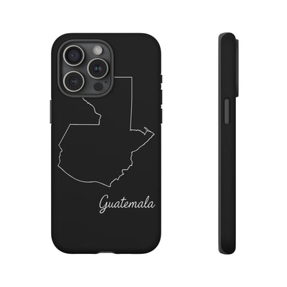 Guatemala Outline Phone Case – Minimal Country Map Tough Case (iPhone, Samsung, Pixel)