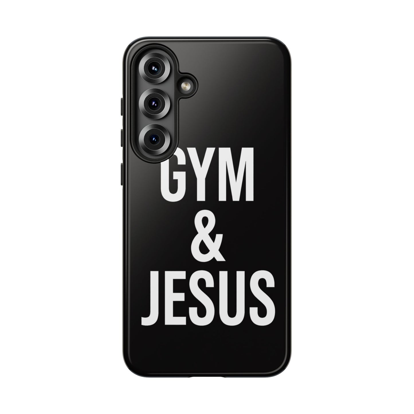 Gym & Jesus Phone Case Christian Faith Workout Gym Motivation Case