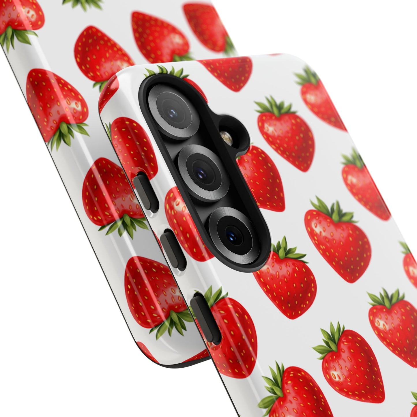 Cute Strawberry Phone Case – Aesthetic Fruit Pattern Protective Cover for Iphone, Samsung Galaxy and Pixel