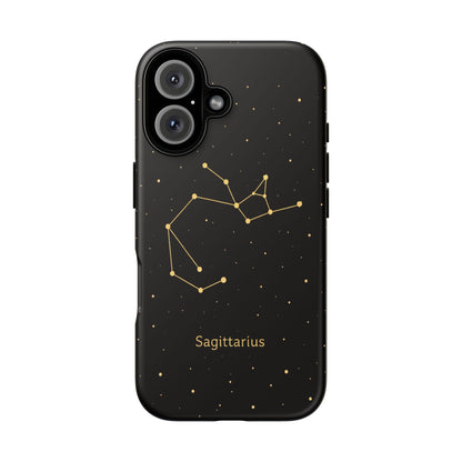 Sagittarius Zodiac Constellation Phone Case – Luxe Gold Celestial Cover