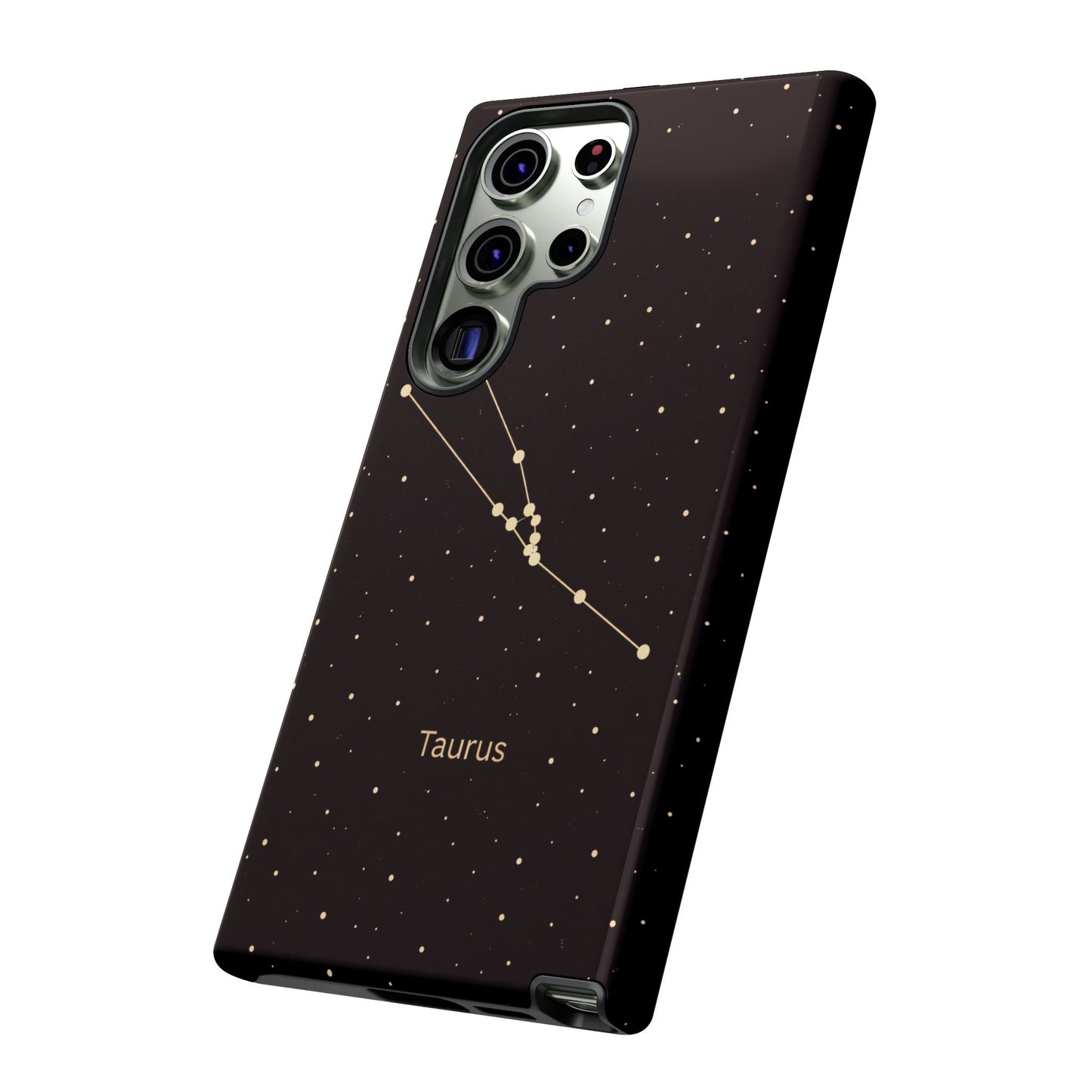Taurus Zodiac Constellation Phone Case – Luxe Gold Celestial Cover