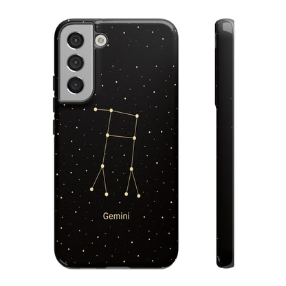 Gemini Zodiac Constellation Phone Case – Luxe Gold Celestial Cover