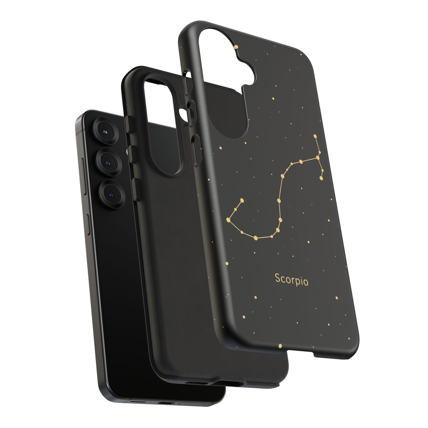 Scorpio Zodiac Constellation Phone Case – Luxe Gold Celestial Cover