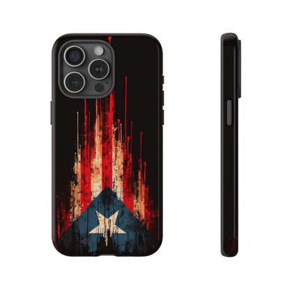 Puerto Rico Flag Phone Case | Distressed Puerto Rican Flag Tough Case | Boricua Pride Protective iPhone Samsung Cover