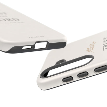 Proverbs 3:5 Christian Phone Case Trust in the Lord Minimalist Faith Cover