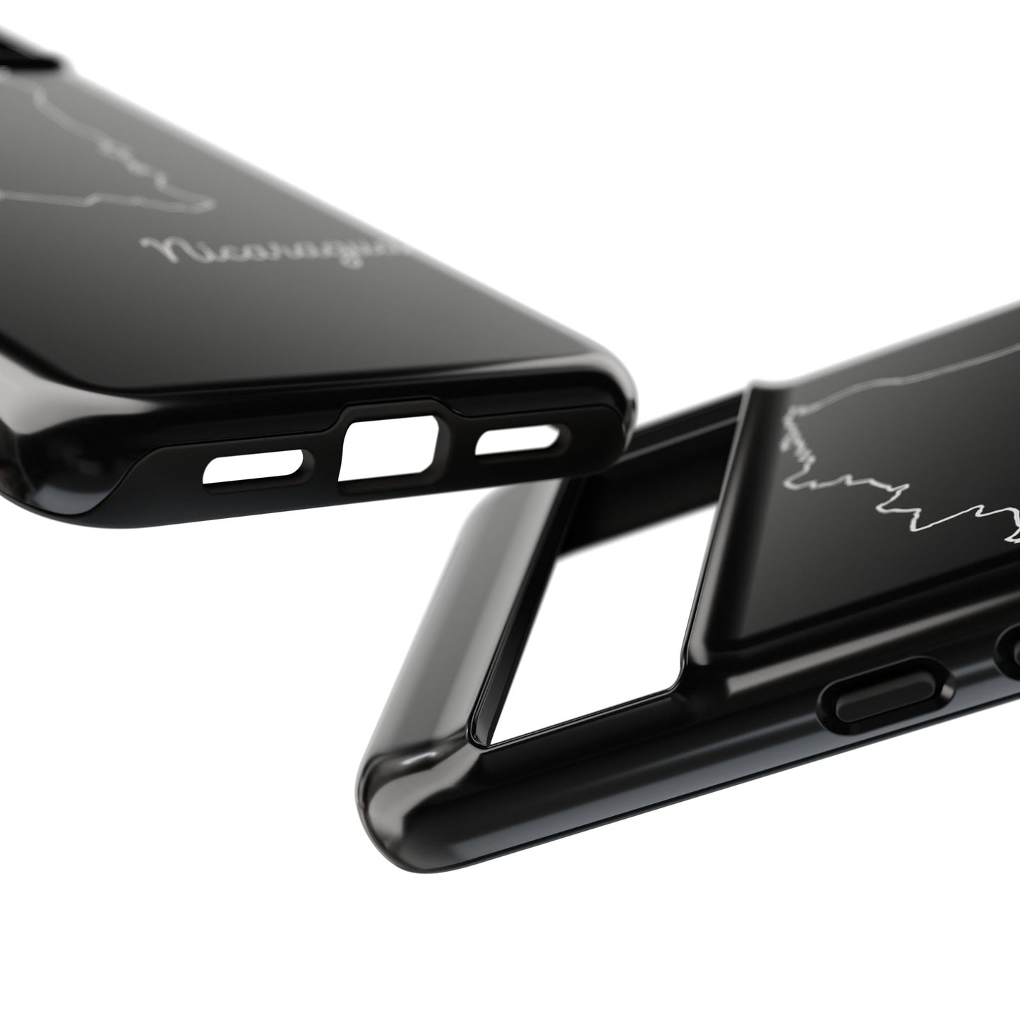Nicaragua Outline Phone Case – Minimal Country Map Tough Case (iPhone, Samsung, Pixel)
