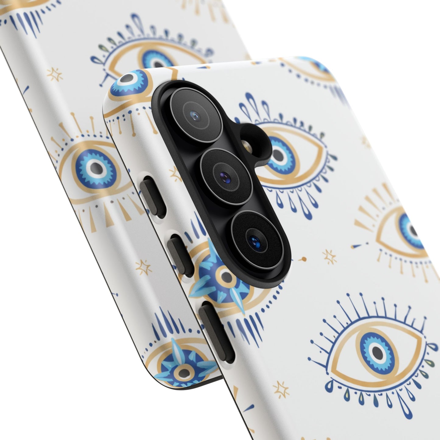 Blue Evil Eye Phone Case – Protective Slim Shockproof Cover for Iphone, Samsung Galaxy and Pixel