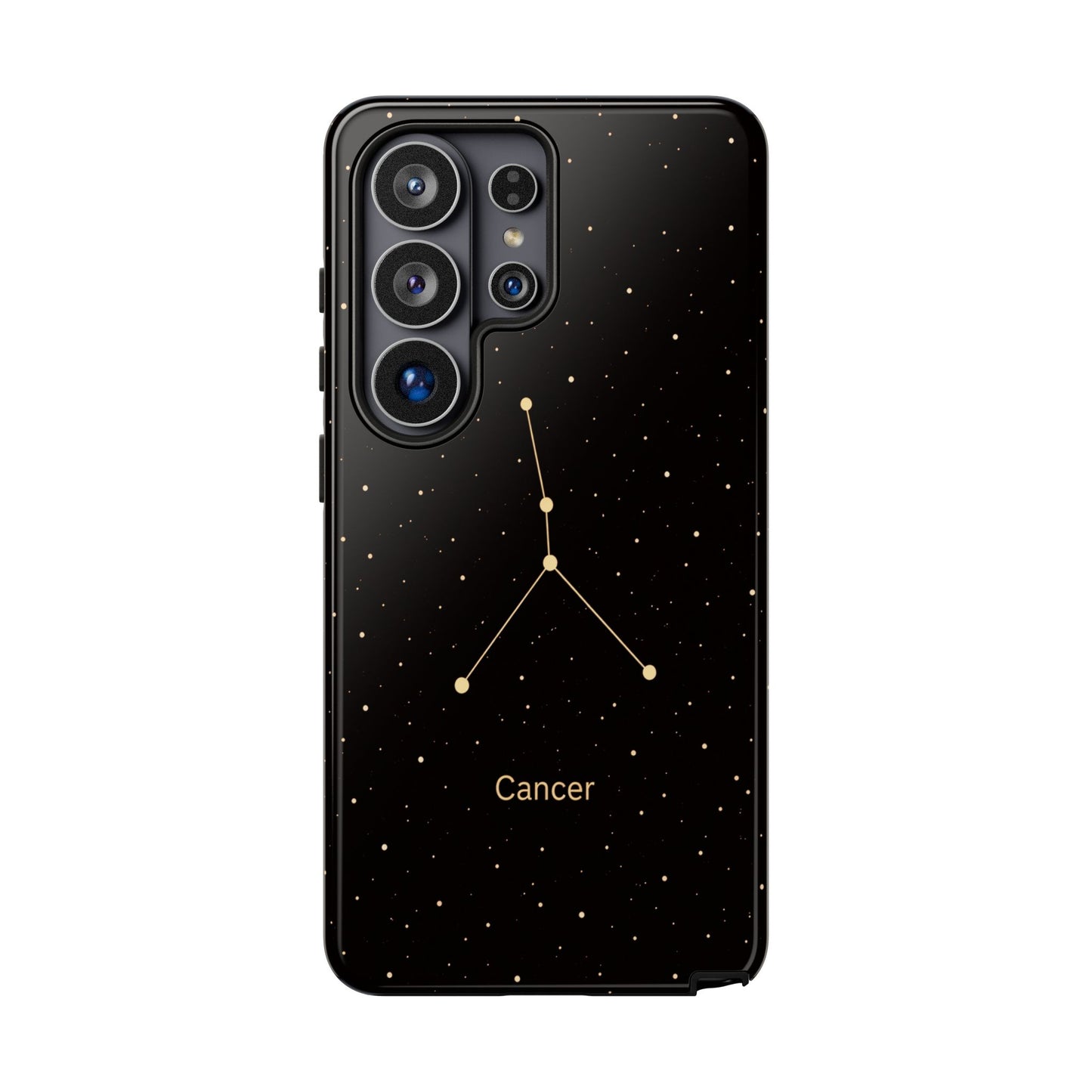 Cancer Zodiac Constellation Phone Case – Luxe Gold Celestial Cover