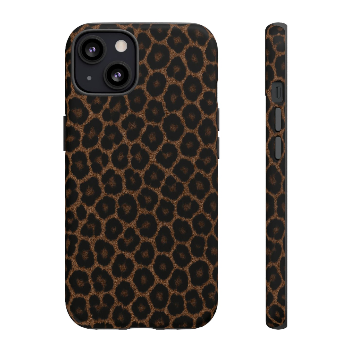 Brown Leopard Print Phone Case | Classic Animal Print Aesthetic Tough Protective Case