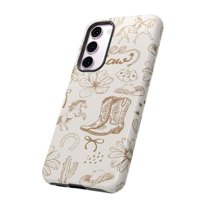 Western Cowgirl Phone Case for iPhone Samsung Galaxy Pixel Tough Case