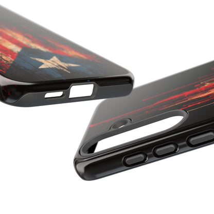 Puerto Rico Flag Phone Case | Distressed Puerto Rican Flag Tough Case | Boricua Pride Protective iPhone Samsung Cover