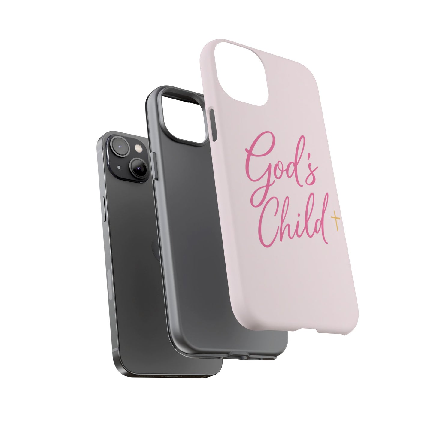 Gods Child Phone Case Christian Pink Aesthetic Tough iPhone Case
