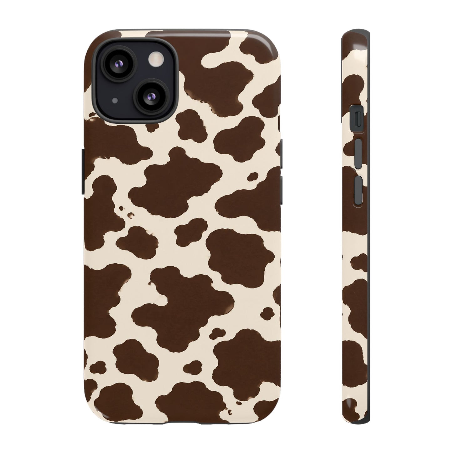 Western Cow Print Tough Phone Case for iPhone Samsung Galaxy Pixel